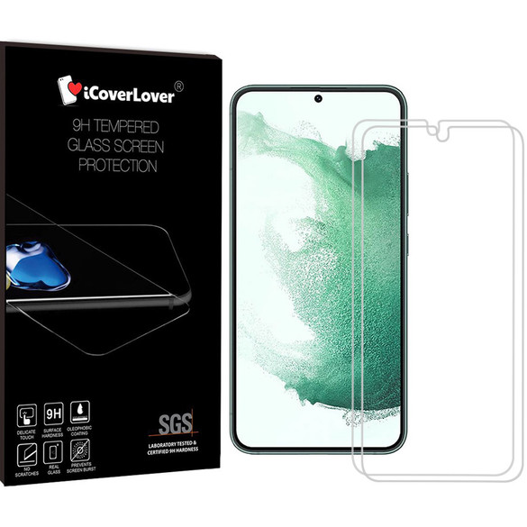 iCoverLover Screen Protector For Samsung Galaxy S23 or S23+ Plus, Tempered Glass, 2-Pack  | iCoverLover Australia