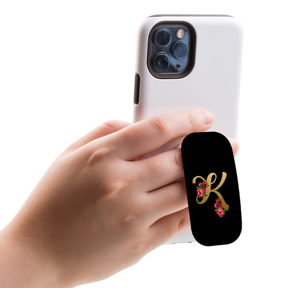 Kickstand Grip AddOn, Universal Phone HolderEmbellished Letter K | AddOns | iCoverLover.com.au