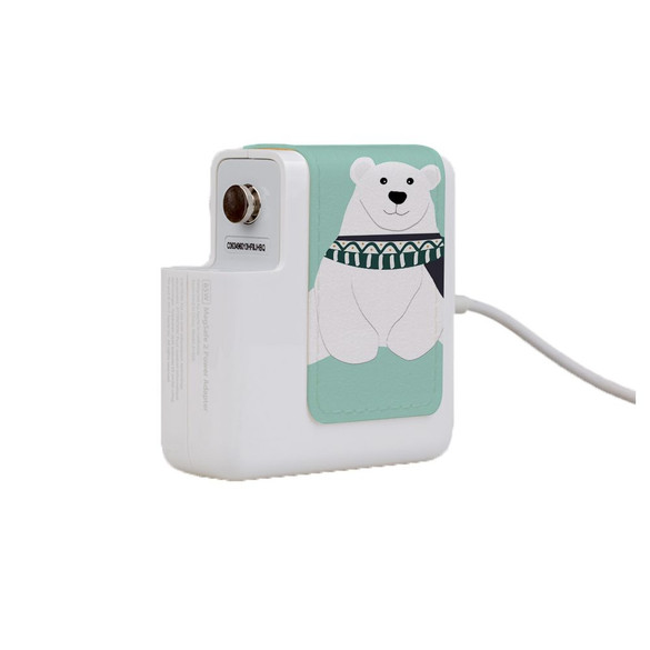 Wall Charger Wrap in 2 Sizes, Paper Leather, Polar Bear | AddOns | iCoverLover.com.au