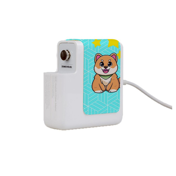 Wall Charger Wrap in 2 Sizes, Paper Leather, Shiba Inu Dog | AddOns | iCoverLover.com.au