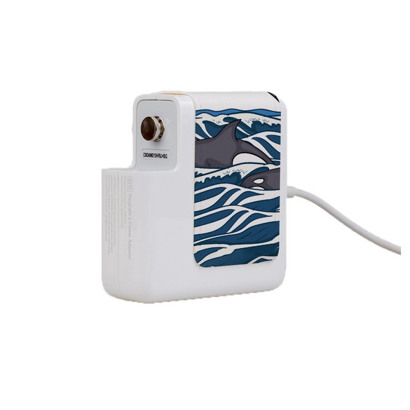 Wall Charger Wrap in 2 Sizes, Paper Leather, Orcas | AddOns | iCoverLover.com.au