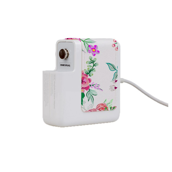 Wall Charger Wrap in 2 Sizes, Paper Leather, Floral Garden | AddOns | iCoverLover.com.au