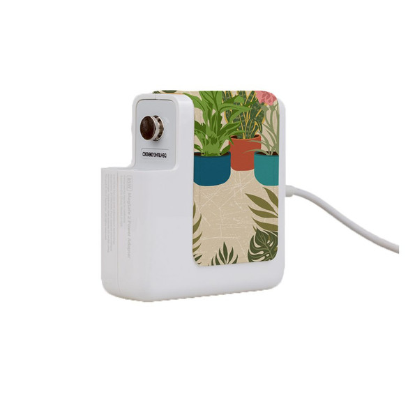 Wall Charger Wrap in 2 Sizes, Paper Leather, Botanical Escape | AddOns | iCoverLover.com.au