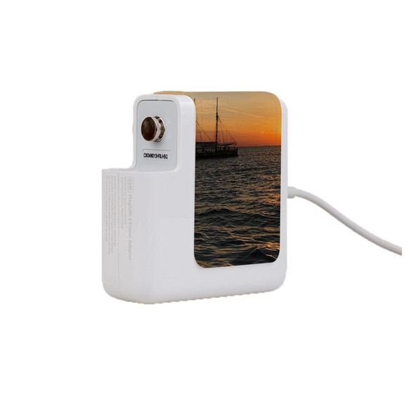 Wall Charger Wrap in 2 Sizes, Paper Leather, Sailing Sunset | AddOns | iCoverLover.com.au