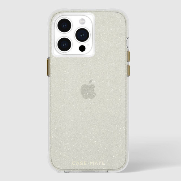Case-Mate Case for iPhone 15 Series, Back Cover, Sheer Crystal Gold | iCoverLover