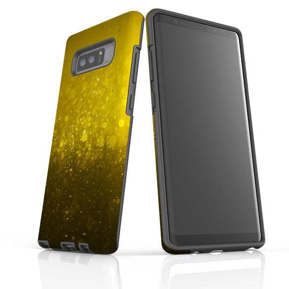 Samsung Galaxy Note 8 Protective Case, Bright Golden Oil Closeup Texture