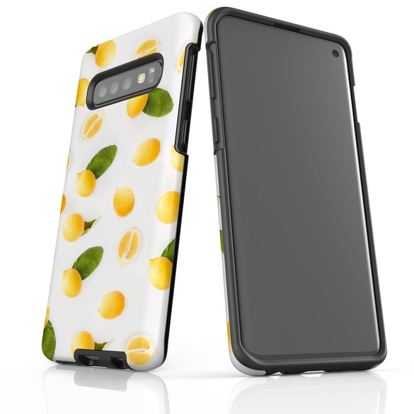 Samsung Galaxy S10 Case, Armour Tough Cover, Lemons