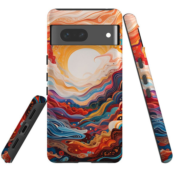 For Google Pixel 7, 6 Pro, 6, 5 Case, Sunny Waves | Protective Cases | iCoverLover.com.au