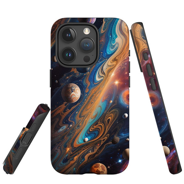 For iPhone Case, Tough Back Cover, Planets Of The Universe