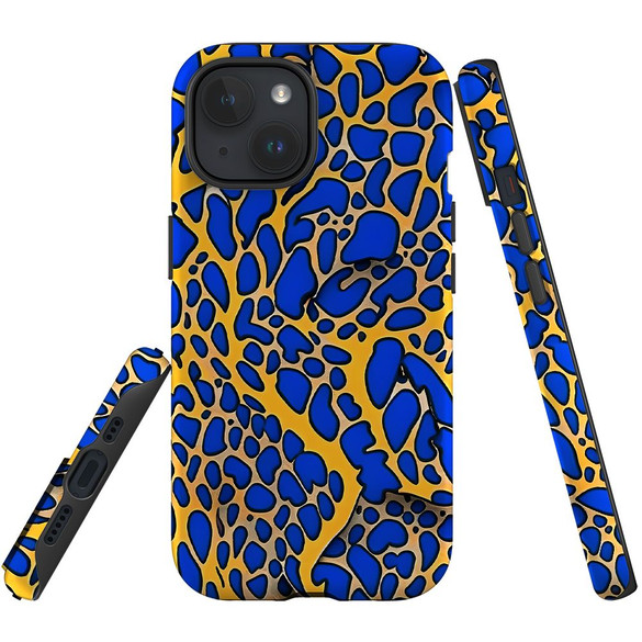 For iPhone 15 Tough Protective Case, Blue Frog | Protective Covers | iCoverLover Australia