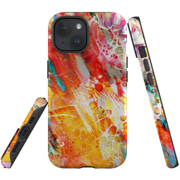 For iPhone 15 Case Tough Protective Cover, Flowing Colors | Protective Covers | iCoverLover Australia