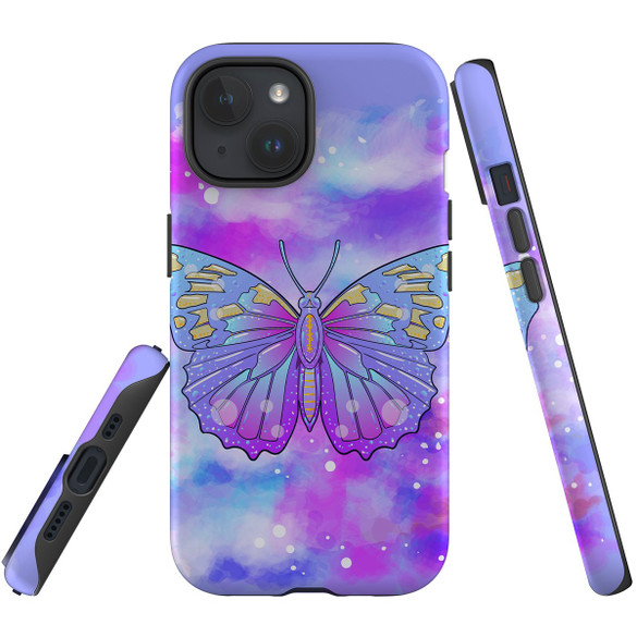 For iPhone 15 Case Tough Protective Cover, Enchanted Butterfly | Protective Covers | iCoverLover Australia