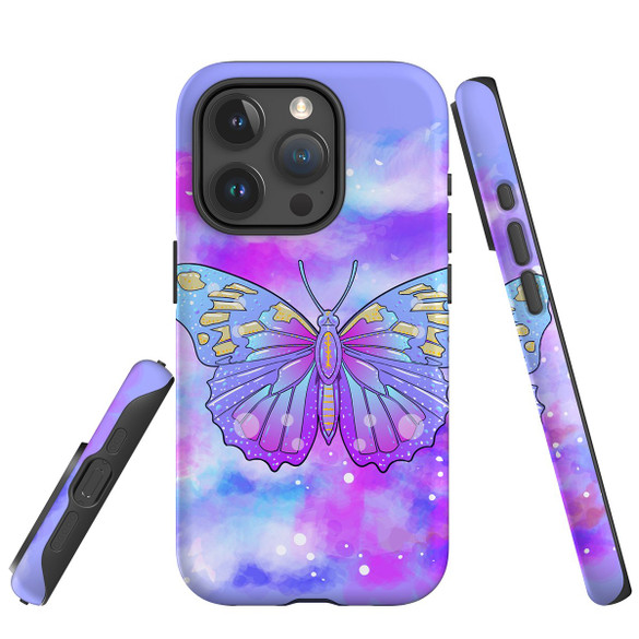 For iPhone 15 Pro Max Case Tough Protective Cover, Enchanted Butterfly | Protective Covers | iCoverLover Australia