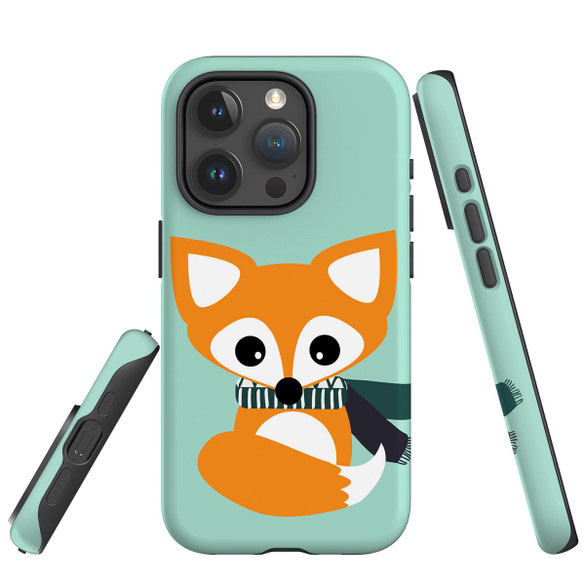 For iPhone 15 Pro Max Case Tough Protective Cover, Cute Brown Fox | Protective Covers | iCoverLover Australia