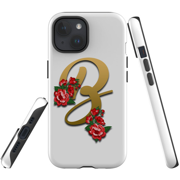 For iPhone 15 Case Tough Protective Cover, Letter B | Protective Covers | iCoverLover Australia