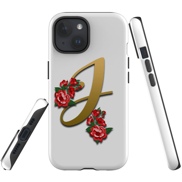 For iPhone 15 Case Tough Protective Cover, Letter J | Protective Covers | iCoverLover Australia