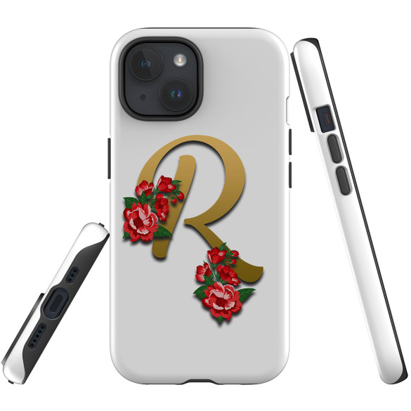 For iPhone 15 Case Tough Protective Cover, Letter R | Protective Covers | iCoverLover Australia
