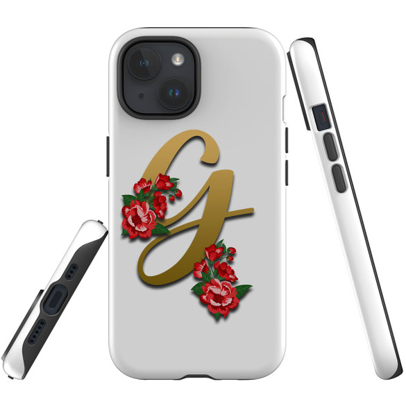 For iPhone 15 Case Tough Protective Cover, Letter G | Protective Covers | iCoverLover Australia