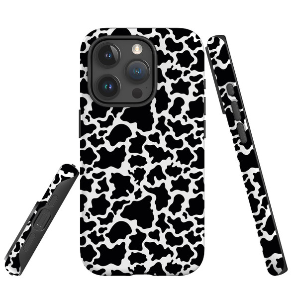 For iPhone 15 Pro Case Tough Protective Cover, Cow Pattern | Protective Covers | iCoverLover Australia