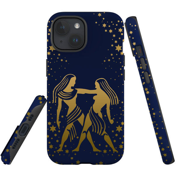 For iPhone 15 Case Tough Protective Cover, Gemini Drawing | Protective Covers | iCoverLover Australia