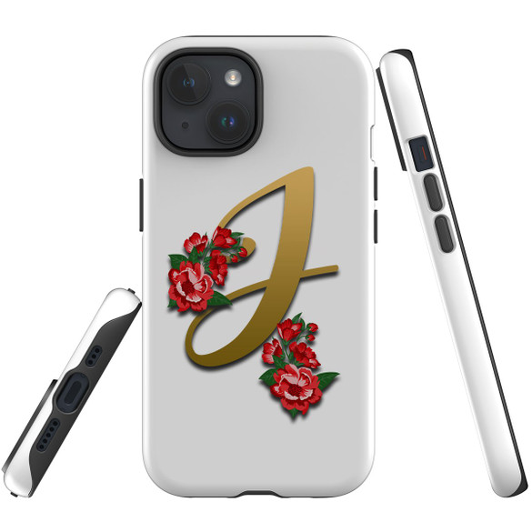 For iPhone 15 Plus Case Tough Protective Cover, Letter J | Protective Covers | iCoverLover Australia