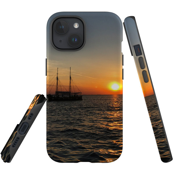 For iPhone 15 Plus Case Tough Protective Cover, Sailing Sunset | Protective Covers | iCoverLover Australia