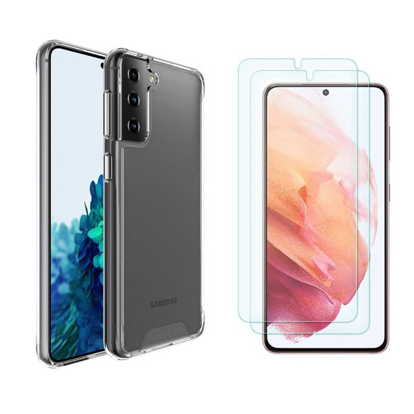 S21+ Plus Case & Tempered Glass Twin-Pack | iCoverLover