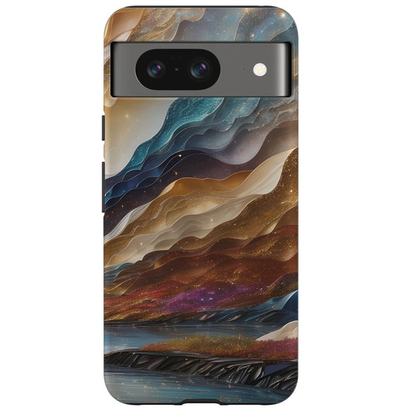 For Google Pixel 8, 8 Pro Tough Protective Cover, Magic Mountain River | iCoverLover Australia