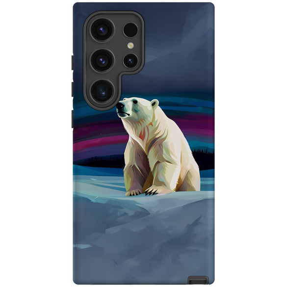 Polar Bear Tough Protective Case for Galaxy S24 Ultra, S24+ Plus, S24 | Arctic Resilience