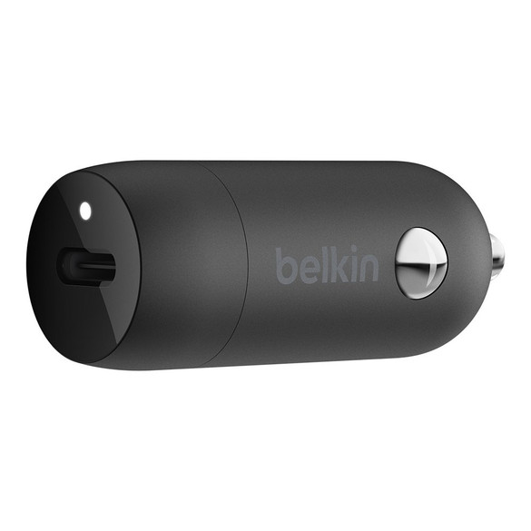 Belkin BoostCharge 30W, With USB-C Car Charger- Black - iCoverLover Australia