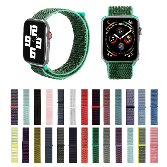For Apple Watch Series 2, 38-mm Case, Simple Nylon Sports Watch Strap, Touch Fastener | iCoverLover.com.au