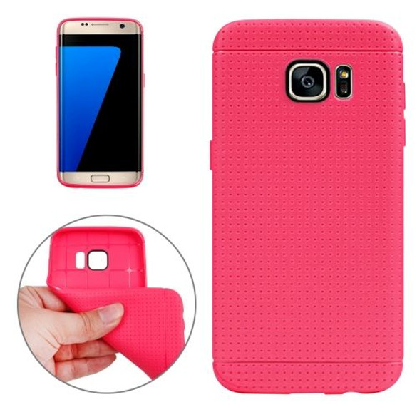 Magenta Honeycomb Grippy Samsung Galaxy S7 EDGE Case | Protective Samsung Galaxy S7 EDGE Cases | Protective Samsung Galaxy S7 EDGE Covers | iCoverLover