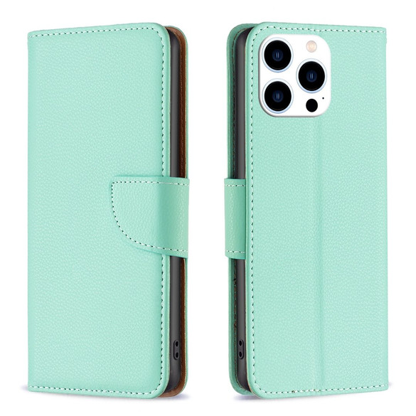 For iPhone 16 Pro Max, iPhone 16 Pro, iPhone 16 Plus Case, Lychee Texture Folio PU Leather Wallet Cover, Green | iCoverLover.com.au
