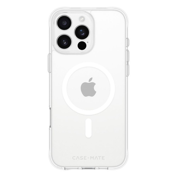 iPhone 16 Plus, 16 Case-Mate Tough Clear Compatible with MagSafe Cover