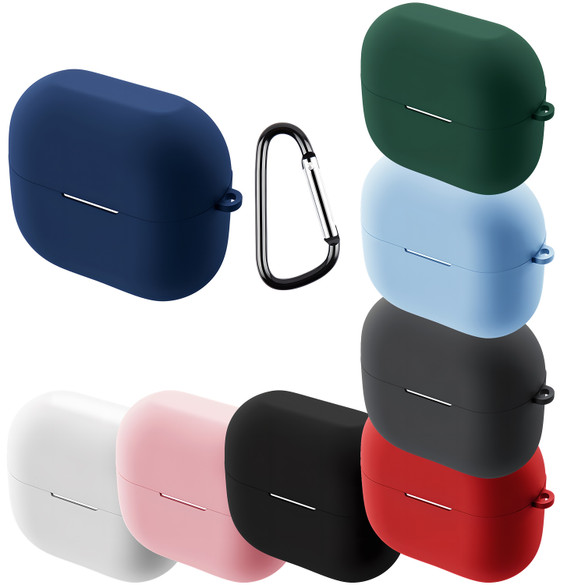 For Samsung Galaxy Buds 3 Pro Case, Protective Silicone Cover, Carabiner Hook | iCoverLover.com.au