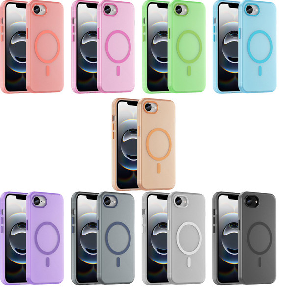 For iPhone 16e Compatible with MagSafe Case – Frosted Translucent, Full Coverage & Drop Protection | iCoverLover.com.au