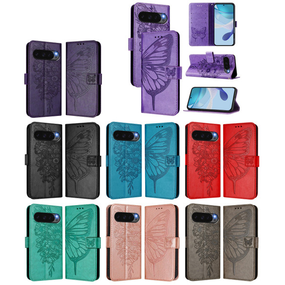 For Google Pixel 10 Pro XL Butterfly Wallet Case, PU Leather with Card Holder & Stand | iCoverLover.com.au