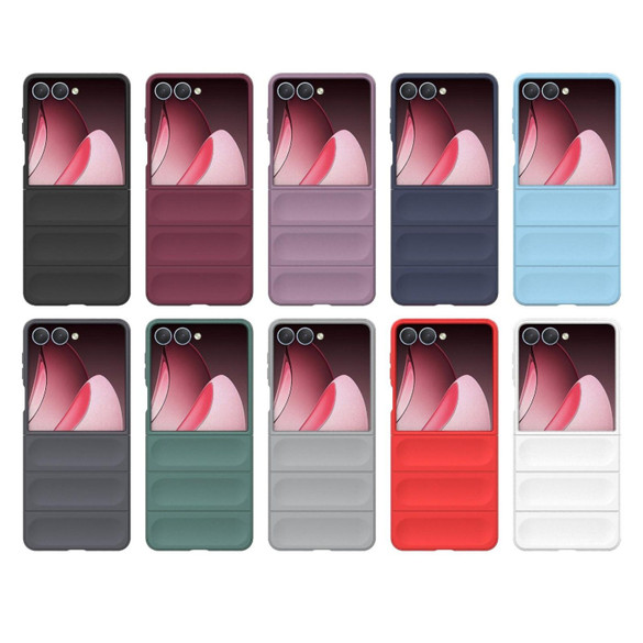 For Samsung Galaxy Z Flip7 Slim Wavy Shield Case, Full Hinge & Drop Protection | iCoverLover Australia