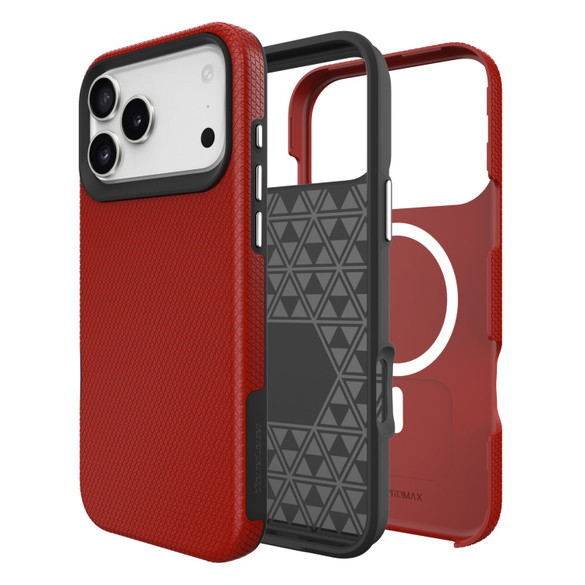 iPhone 17 Pro Max, 17 Pro, 17, 17 Air Case Compatible with Magsafe – Red