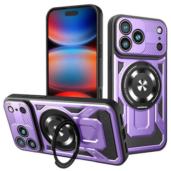 For iPhone 17 Pro Max, 17 Pro, 17 Air or 17 MagSafe Compatible Case - Rotating Kickstand Protective Cover, Purple | iCoverLover.com.au