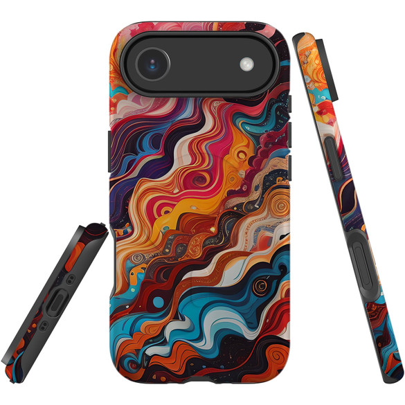 For iPhone 17 Pro Max, 17 Pro, 17 Air or 17 Case, MagSafe Compatible Protective Cover, Waves Of The Sun | Protective Covers | iCoverLover Australia