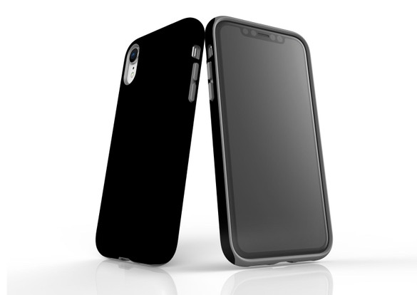 Black For iPhone XR Tough Case, Back Protective Cover | iCoverLover Australia