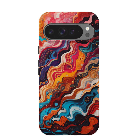 For Google Pixel 10 Pro XL Case, Tough Protective Cover, Waves Of The Sun | iCoverLover Australia