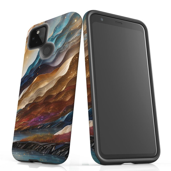 For Google Pixel 5 Tough Protective Case, Magic Mountain River | iCoverLover Australia