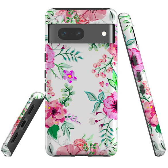 For Google Pixel 7 Case Tough Protective Cover Floral Garden | iCoverLover Australia