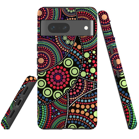 For Google Pixel 7 Case Tough Protective Cover Dotted Abstract Painting | iCoverLover Australia