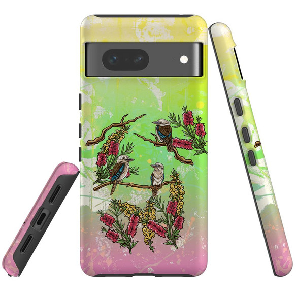 For Google Pixel 7 Case Tough Protective Cover Kookaburras | iCoverLover Australia
