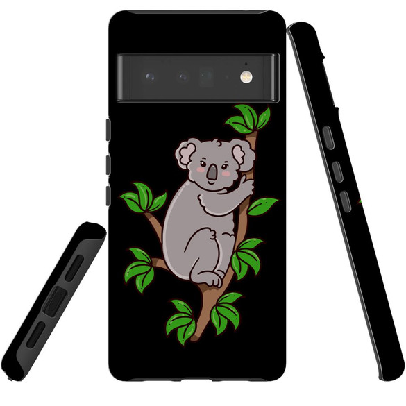 For Google Pixel 6 Pro Case Tough Protective Cover Koala Illustration | iCoverLover Australia