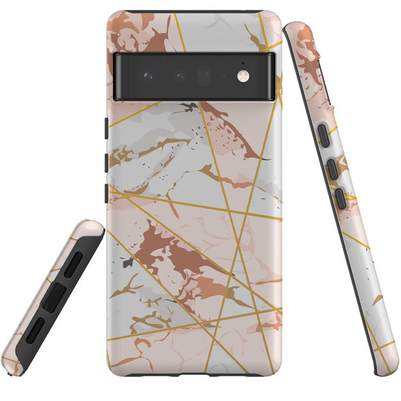 For Google Pixel 6 Pro Case Tough Protective Cover Marble Pattern | iCoverLover Australia