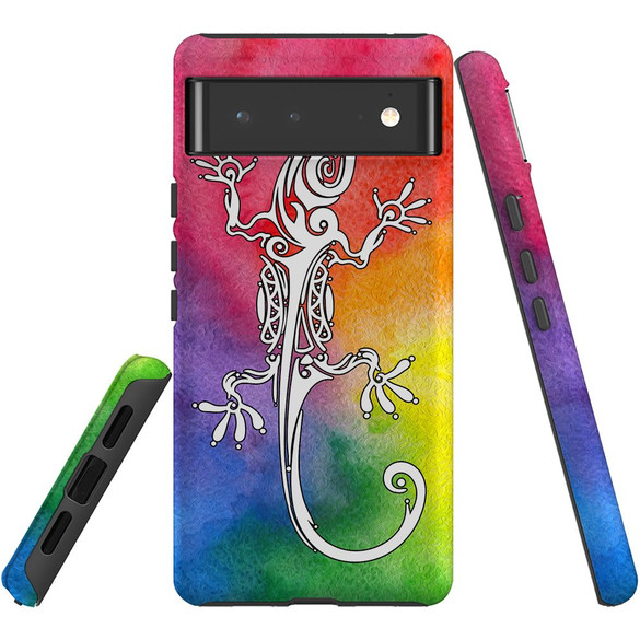 For Google Pixel 6 Case, Protective Back Cover,Rainbow Lizard | iCoverLover Australia